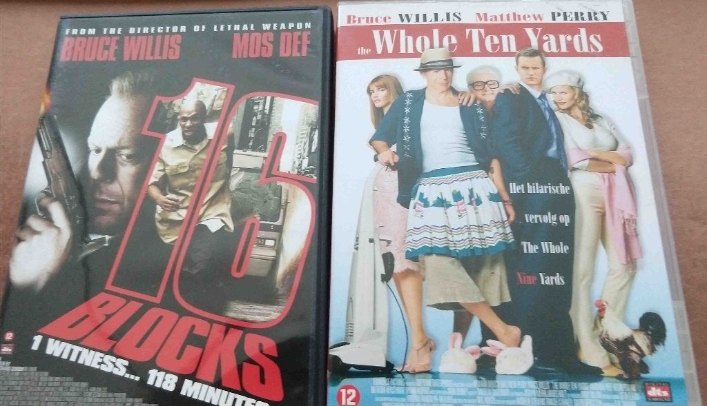 Bruce Willis DVD 's + VHS - hoeft niet in 1 koop, Vanaf 16 jaar, Ophalen of Verzenden, Zo goed als nieuw
