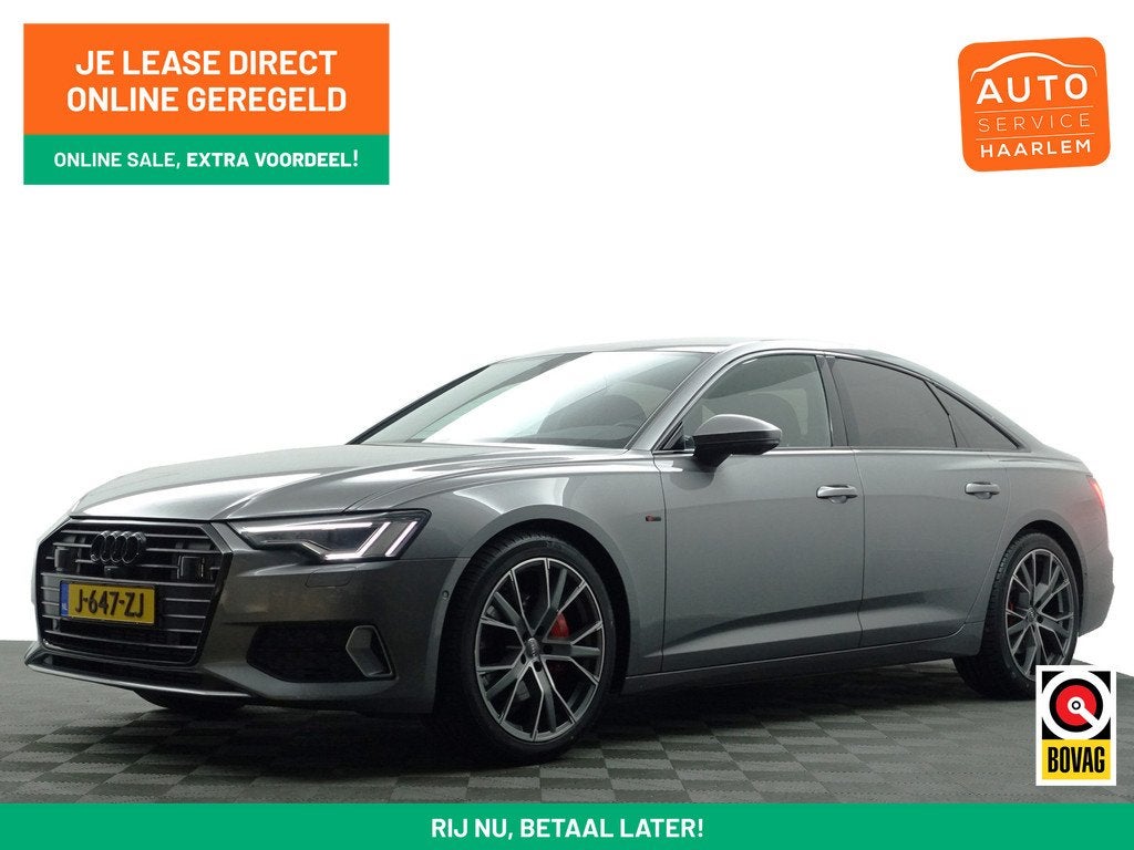Audi A6 Limousine 45 TFSI S Line Black Optic Aut- Xenon Led,, Auto's, Audi, Stof, Gebruikt, 4 cilinders, Origineel Nederlands