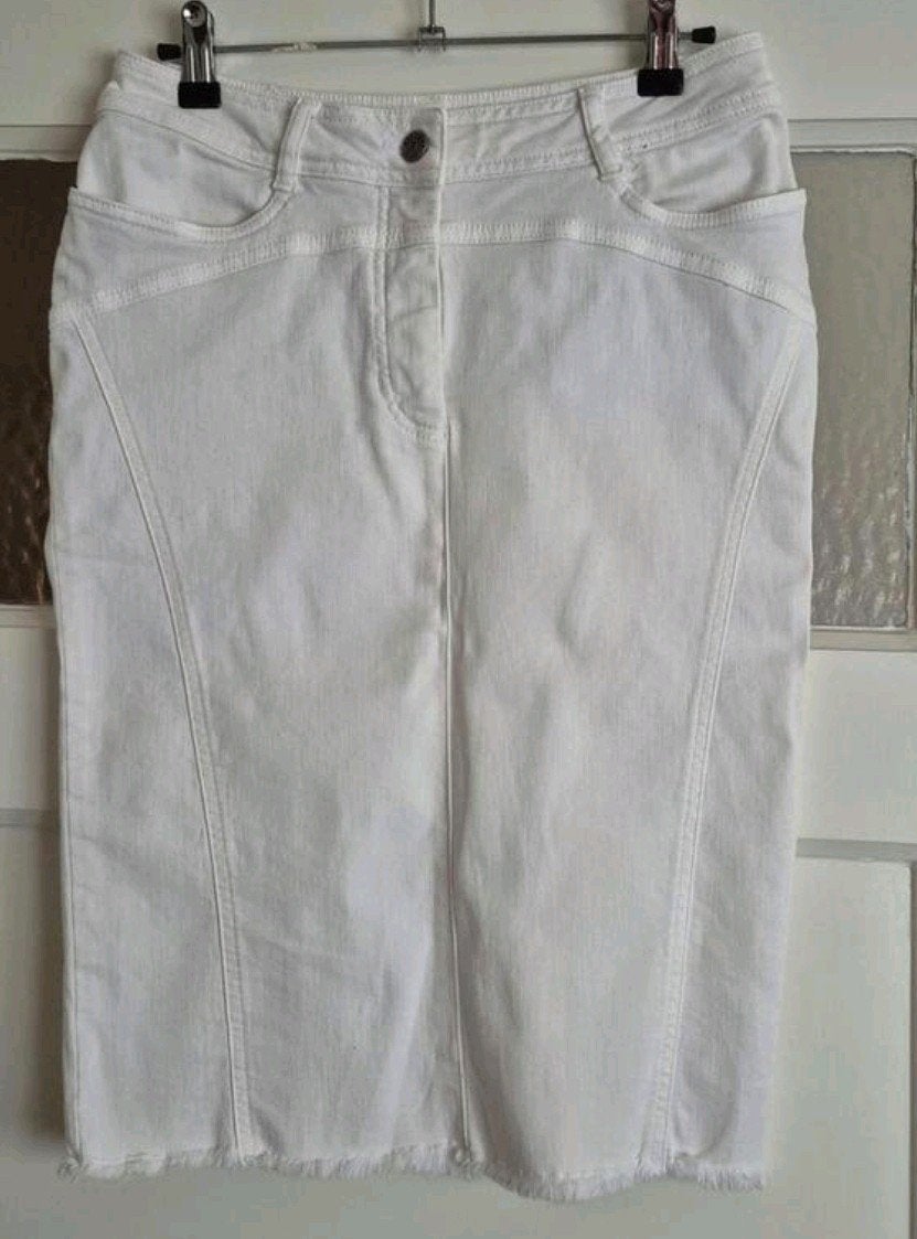 Madeleine stretch jeans rok maat 38 nieuw, Kleding | Dames, Maat 38/40 (M), Wit, Nieuw, Ophalen of Verzenden