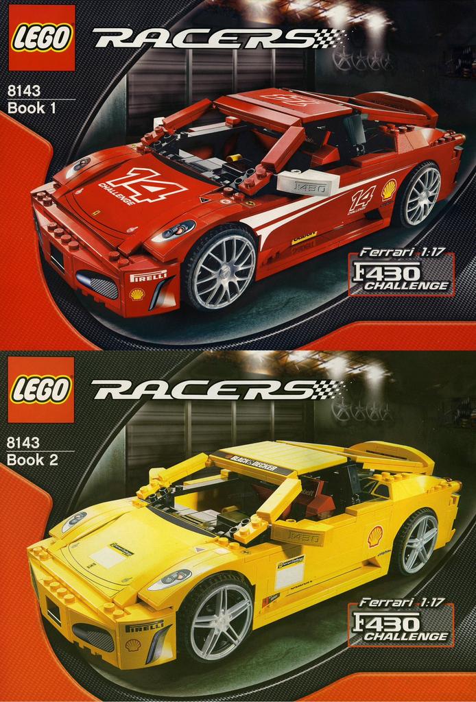 LEGO 8143 Ferrari F430 Challenge, Kinderen en Baby's, Speelgoed | Duplo en Lego, Ophalen of Verzenden, Zo goed als nieuw, Complete set