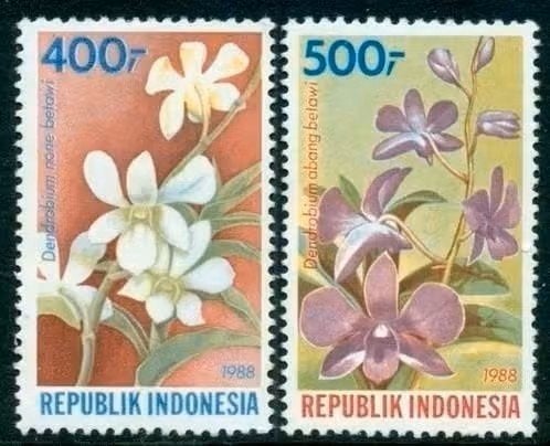 Indonesie 1988 - ZBL 1322-1323 - Indonesische Flora, Ophalen of Verzenden, Postfris, Zuidoost-Azië
