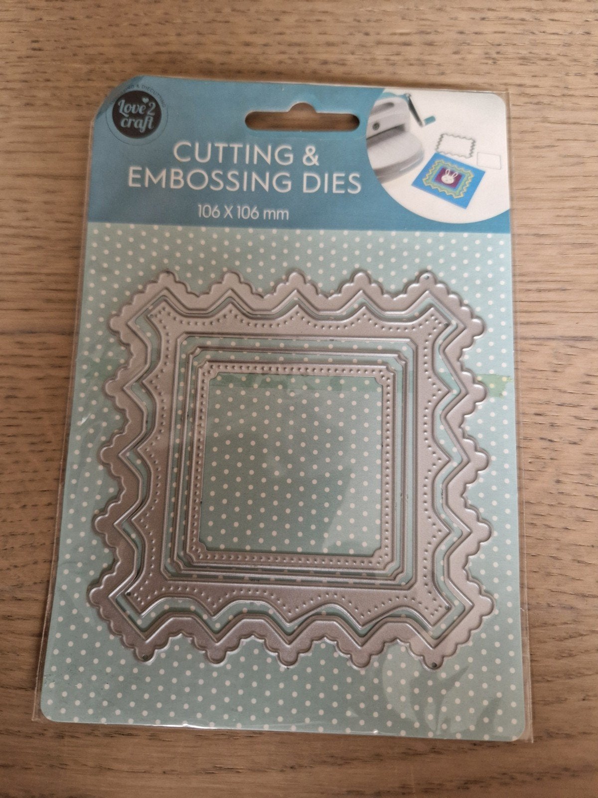 Love 2 Craft Snij- en Embossingmallen - Vierkant, Hobby en Vrije tijd, Zilver, Overige thema's, Gereedschap of Toebehoren, Nieuw