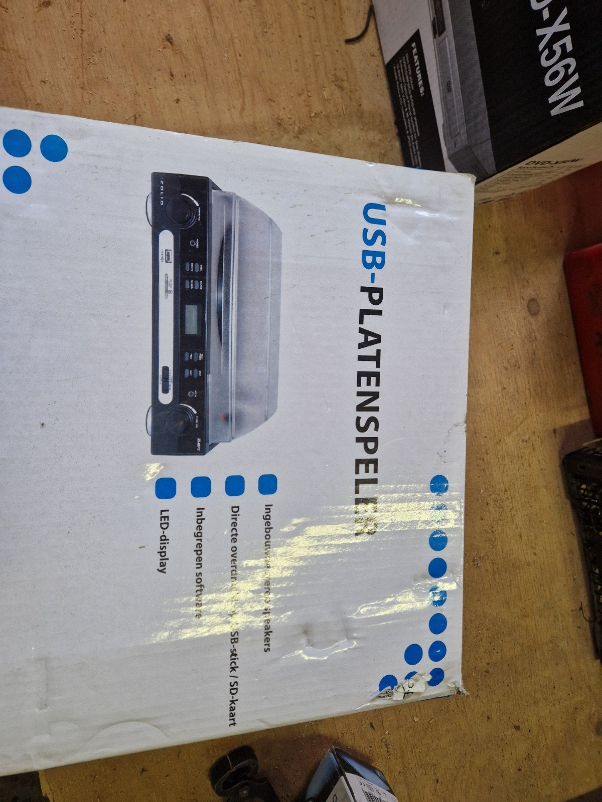 Zolid USB-Platenspeler met Ingebouwde Speakers, Audio, Tv en Foto, Platenspelers, Ophalen of Verzenden