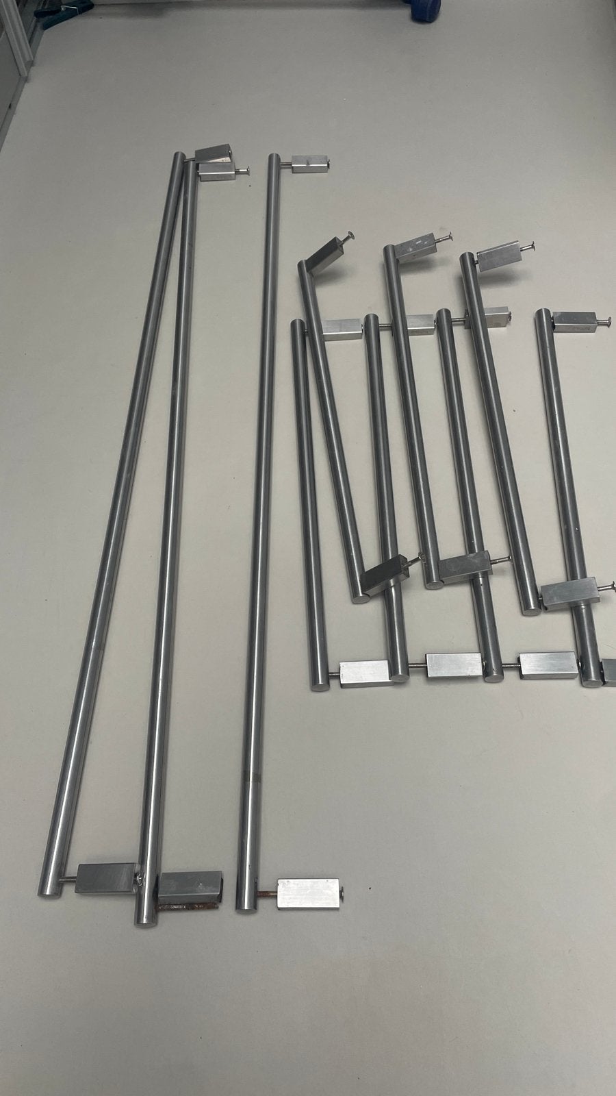 RVS handgrepen 10 stuks, Ophalen, Gebruikt, 50 tot 100 cm, Minder dan 25 cm
