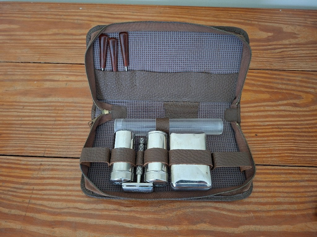 Vintage scheerset, Antiek en Kunst, Ophalen of Verzenden