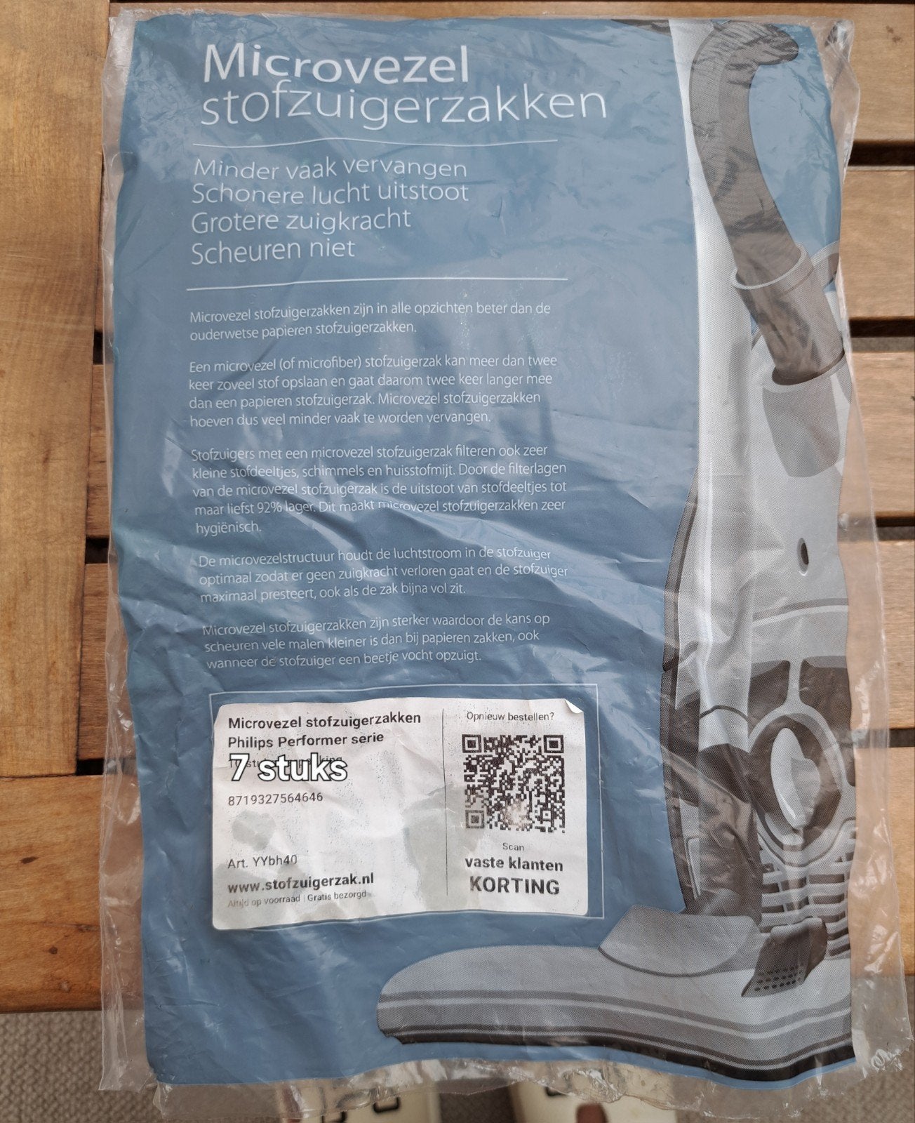 Philips microvezel stofzuigerzakken, Ophalen of Verzenden, Nieuw