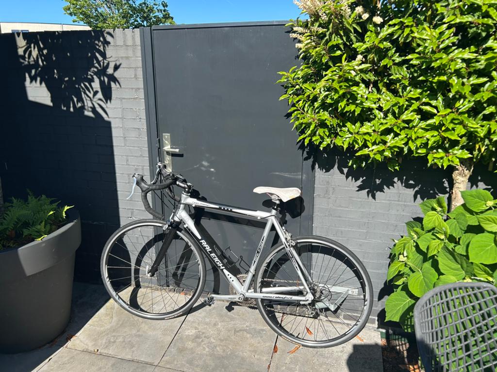 Raleigh racefiets, Ophalen, Gebruikt