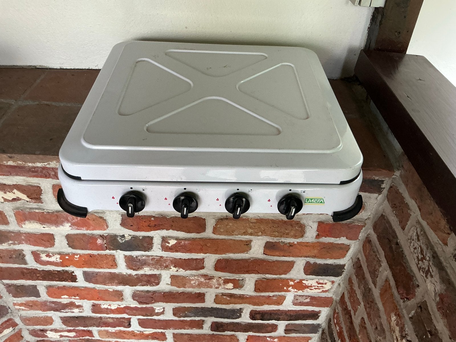Umeva Gasfornuis - Compact en Draagbaar, Witgoed en Apparatuur, Fornuizen, Ophalen, Gebruikt, Minder dan 85 cm, 4 kookzones