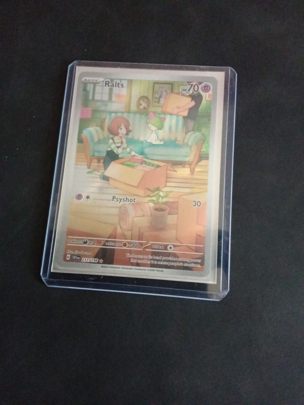 Pokémon Kaart Ralts (SV0111/SV0198) - Zo goed als nieuw, Ophalen of Verzenden, Zo goed als nieuw, Losse kaart