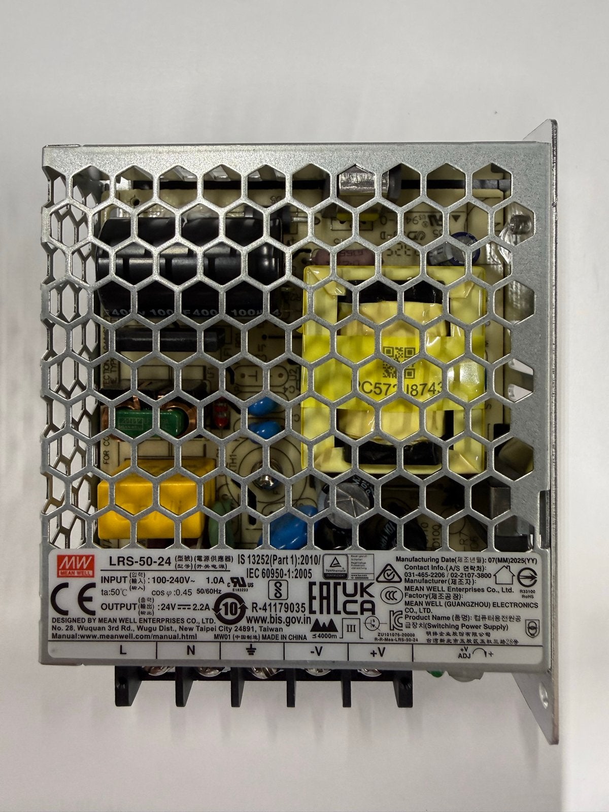 250 stuks Mean Well LRS-50-24 Voeding 24V 2.2A, Ophalen, Nieuw