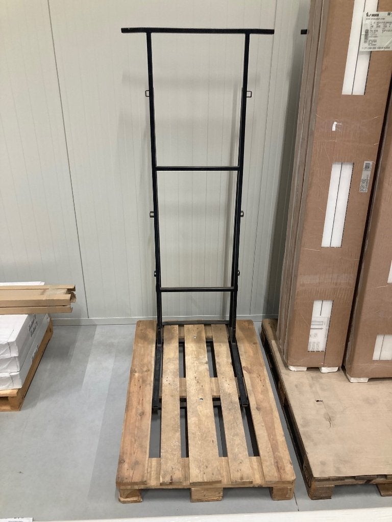 Euro pallet / glasbok met stalen frame, Doe-het-zelf en Verbouw, Hout en Planken, Ophalen, Zo goed als nieuw, 50 mm of meer, Minder dan 200 cm