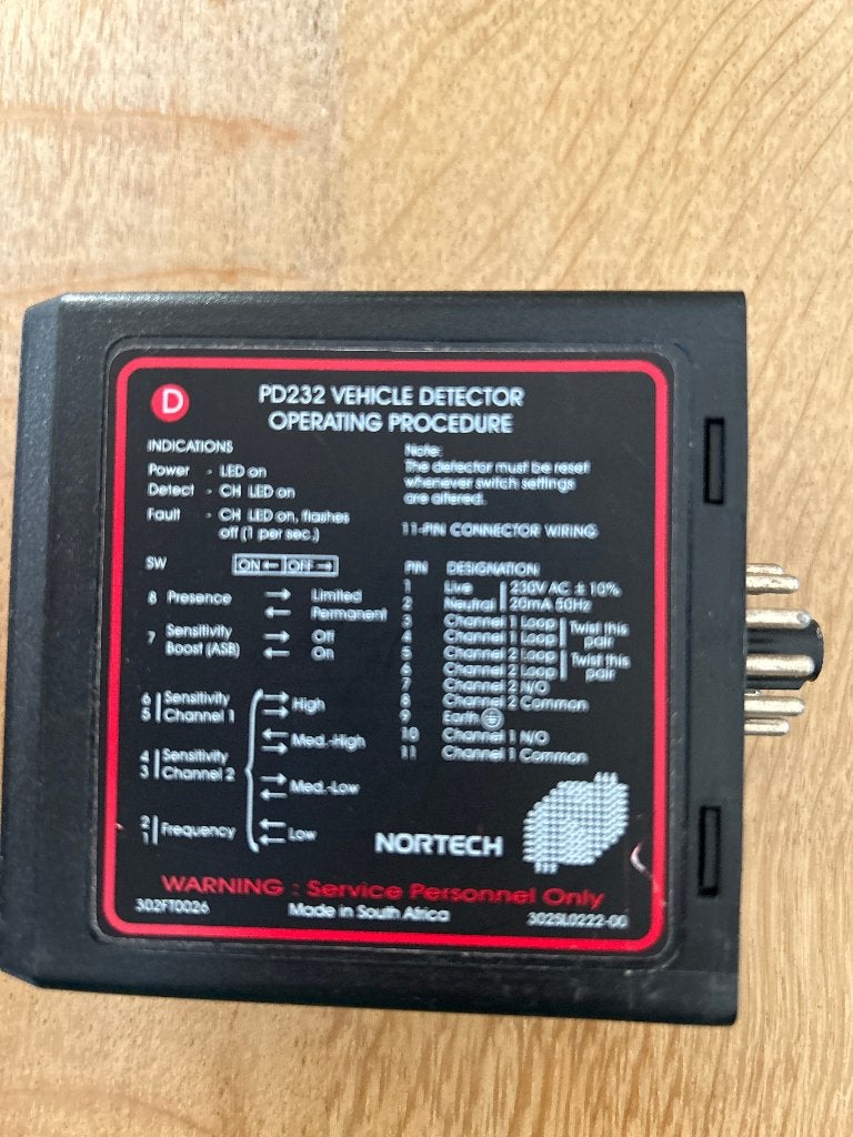 PD232 Vehicle Detector Voertuig detector type, Ophalen of Verzenden, Gebruikt, Toebehoren