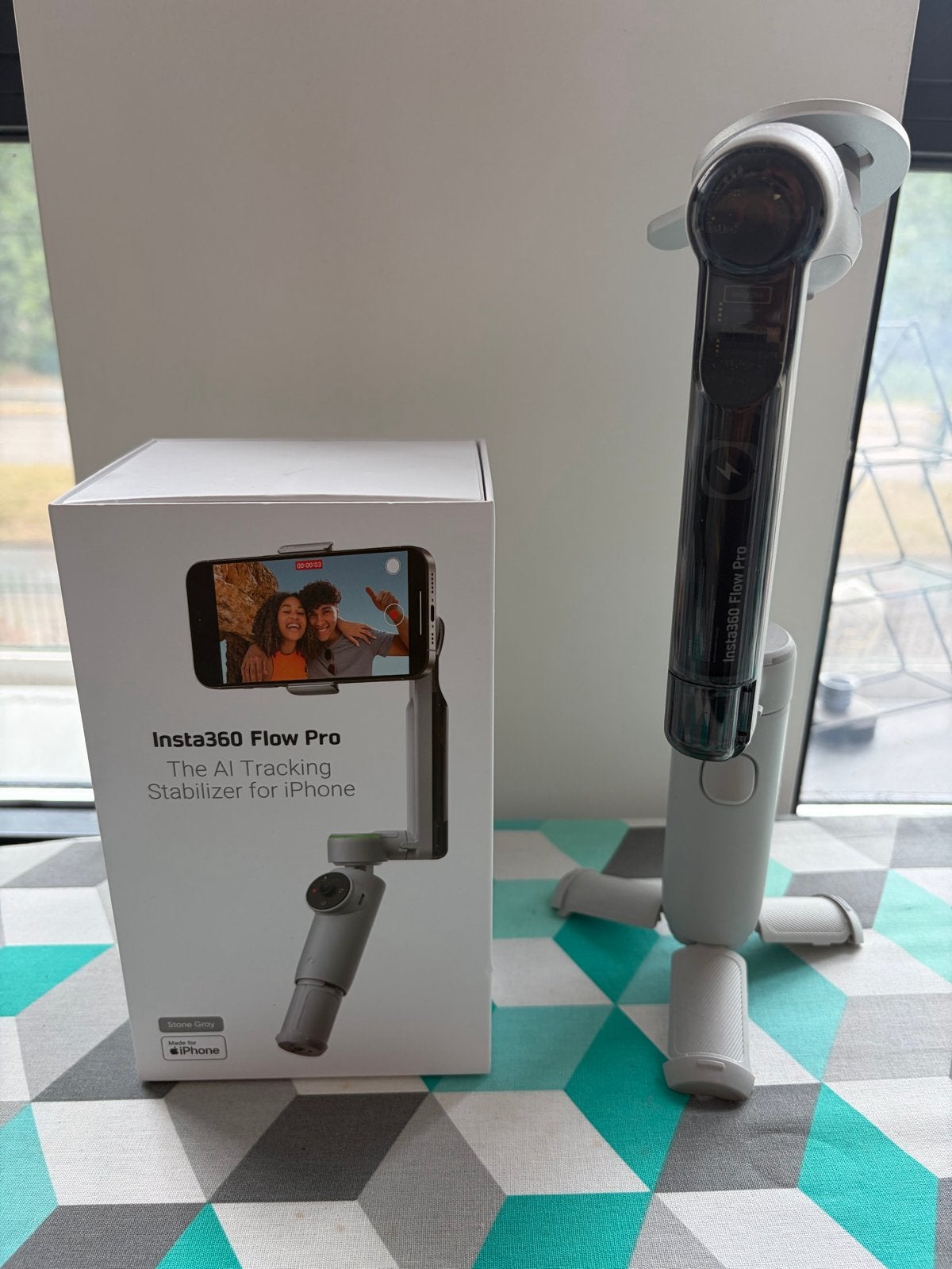Insta360 Flow Pro AI Tracking Stabilizer voor iPhone, Insta360, Gimbal, Ophalen of Verzenden, Zo goed als nieuw