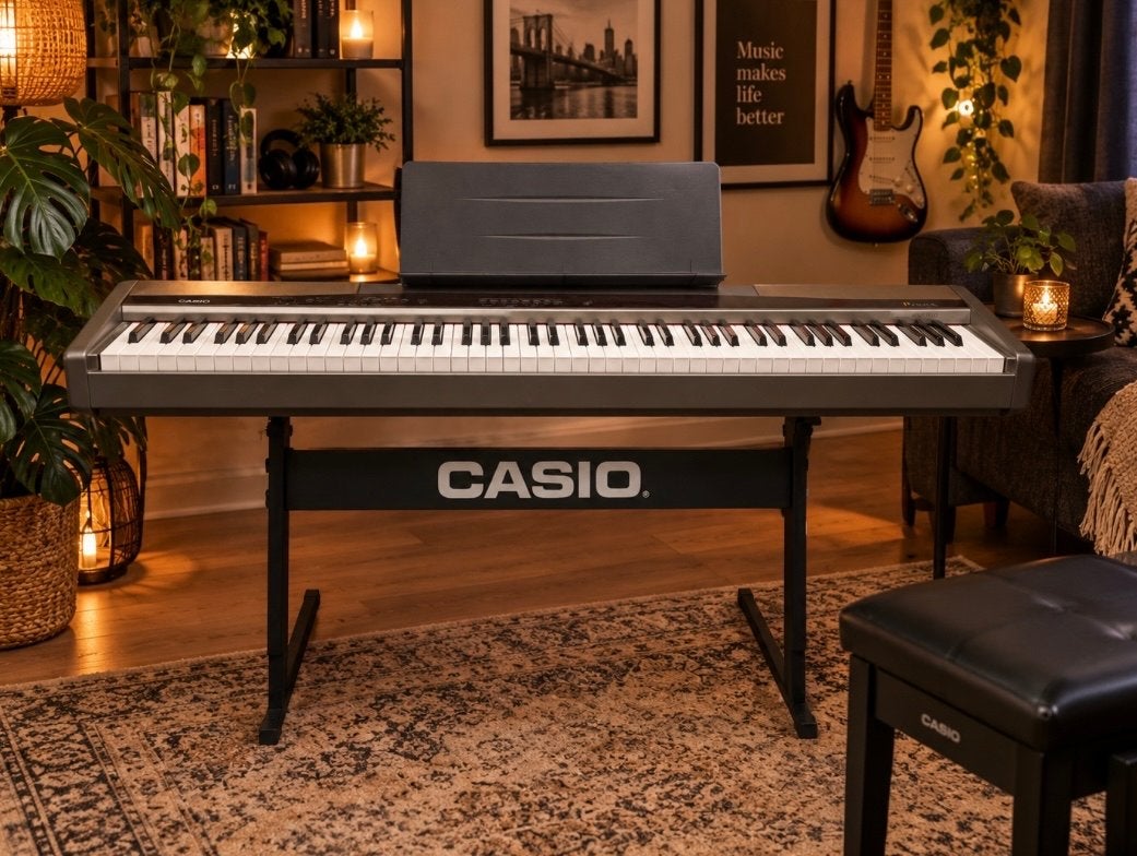 Casio Privia PX-100 Digitale Piano met Pianogevoel, Gebruikt, Zwart, Digitaal, Ophalen of Verzenden