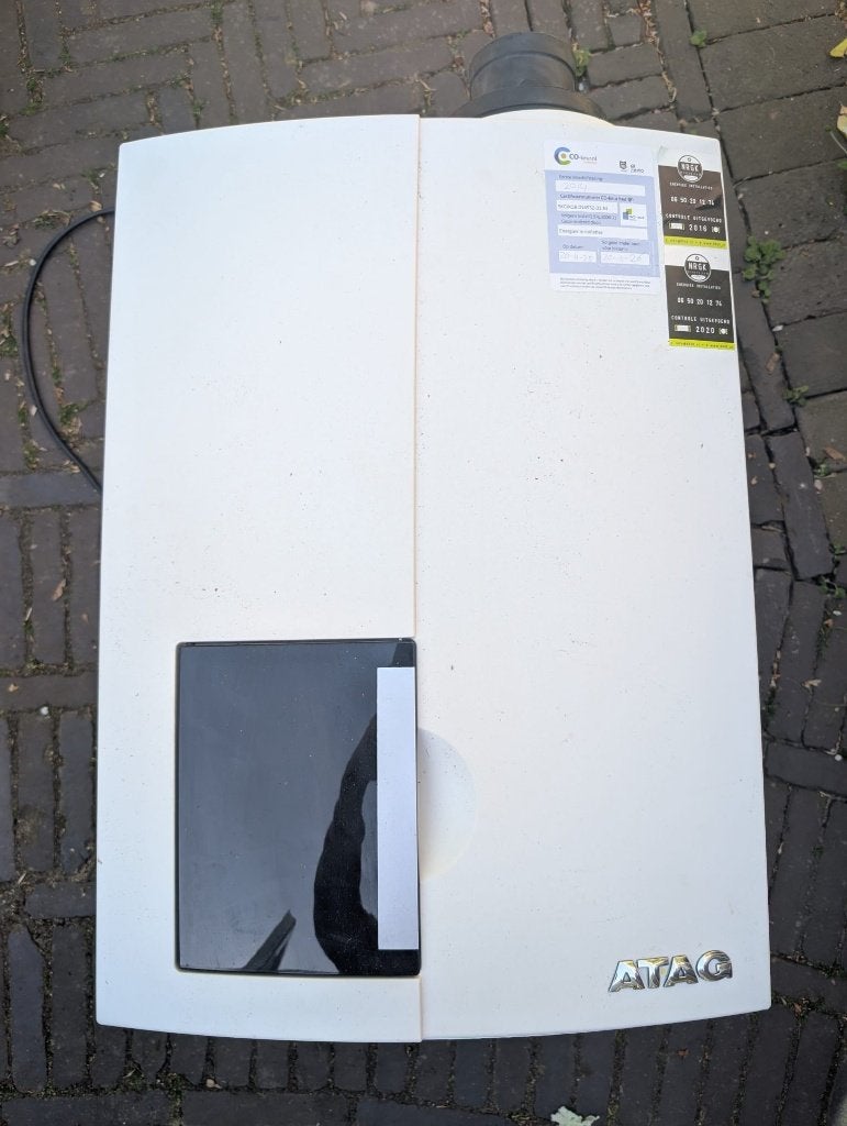 Goed onderhouden CV-ketel uit 2014 (ATAG E264C), Doe-het-zelf en Verbouw, Ophalen, 30 tot 80 cm, Gebruikt, Hoog rendement (Hr)