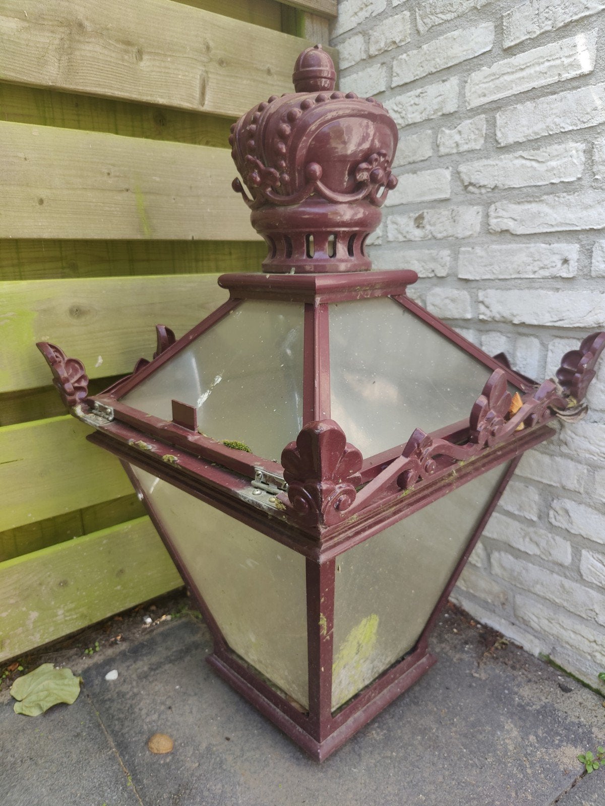 Kroon Lantaarn van Amsterdamse straat verlichting, Ophalen, Gebruikt