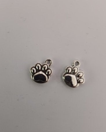 2x Bedeltjes dieren pootjes, Ophalen of Verzenden, Nieuw, Bedel