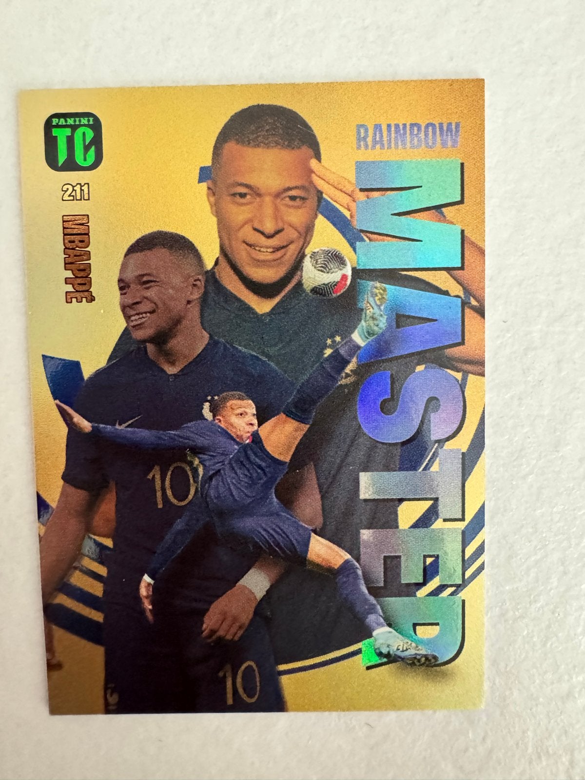Kylian Mbappé Panini Top Class Rainbow Master Kaart, Verzamelen, Ophalen of Verzenden, Zo goed als nieuw, Buitenlandse clubs, Spelerskaart
