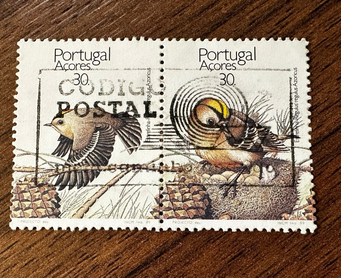 Portugal Azoren 1989 - Vogels (Goudhaantje) - Gestempeld, Ophalen of Verzenden, Portugal, Gestempeld