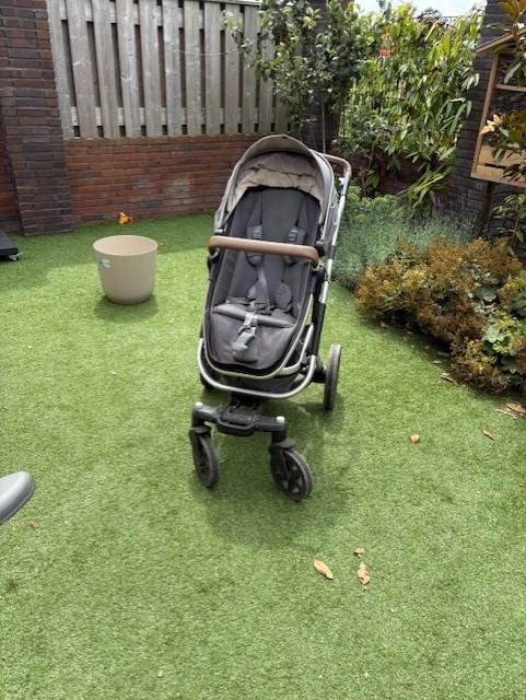 Wandelwagen Joolz Geo2 incl. uitbreidingsset voor 2de kind, Kinderen en Baby's, Kinderwagens en Combinaties, Gebruikt, Verstelbare duwstang