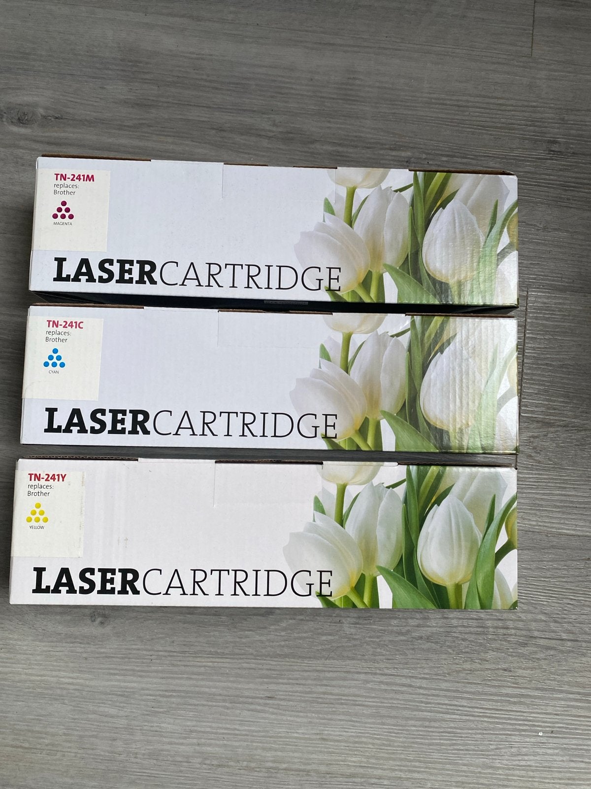 Brother TN-241M, TN-241C, TN-241Y Laser Cartridges, Ophalen, Nieuw, Toner
