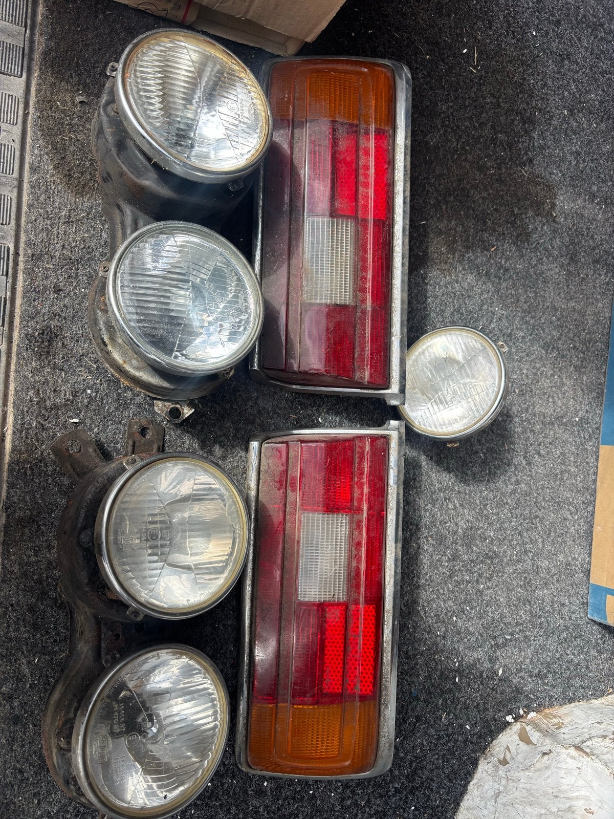 Koplampen en achterlichten voor BMW E12, Ophalen of Verzenden, Gebruikt, BMW