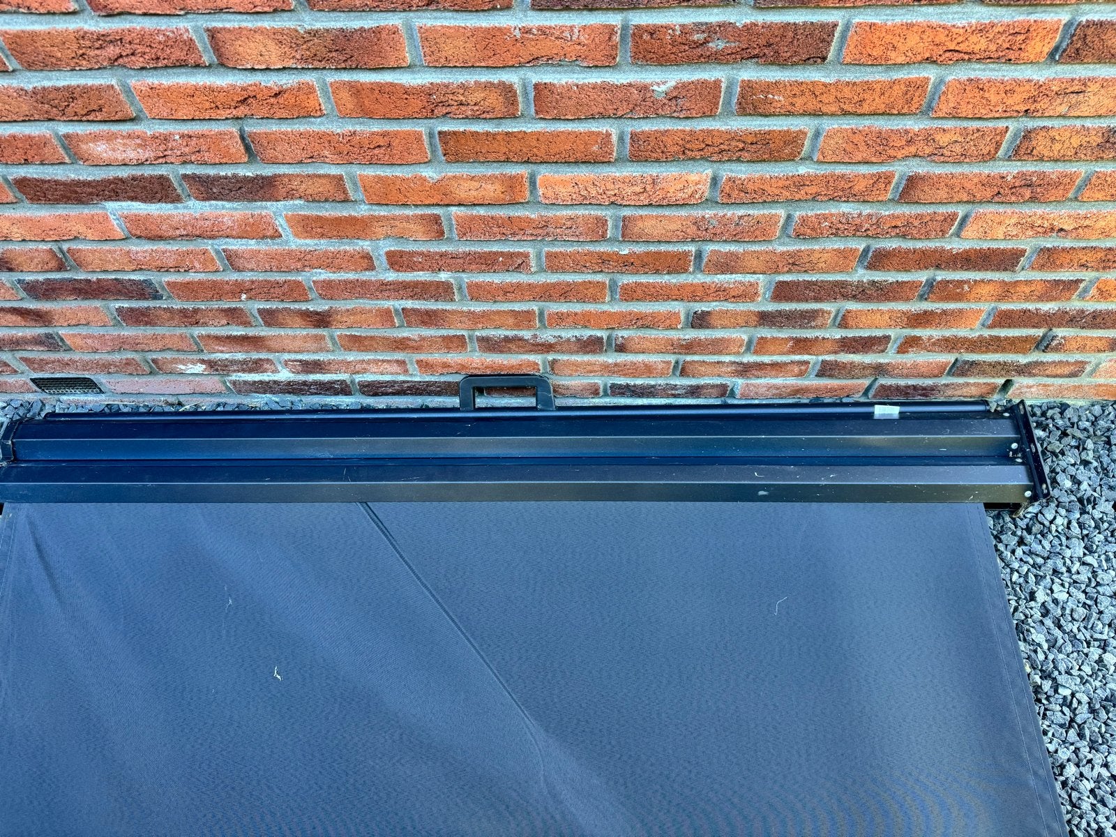 Dubbel uittrekbaar windscherm 1.60 x 3.00m (beide kanten), Caravans en Kamperen, Ophalen, Uittrekbaar, Gebruikt