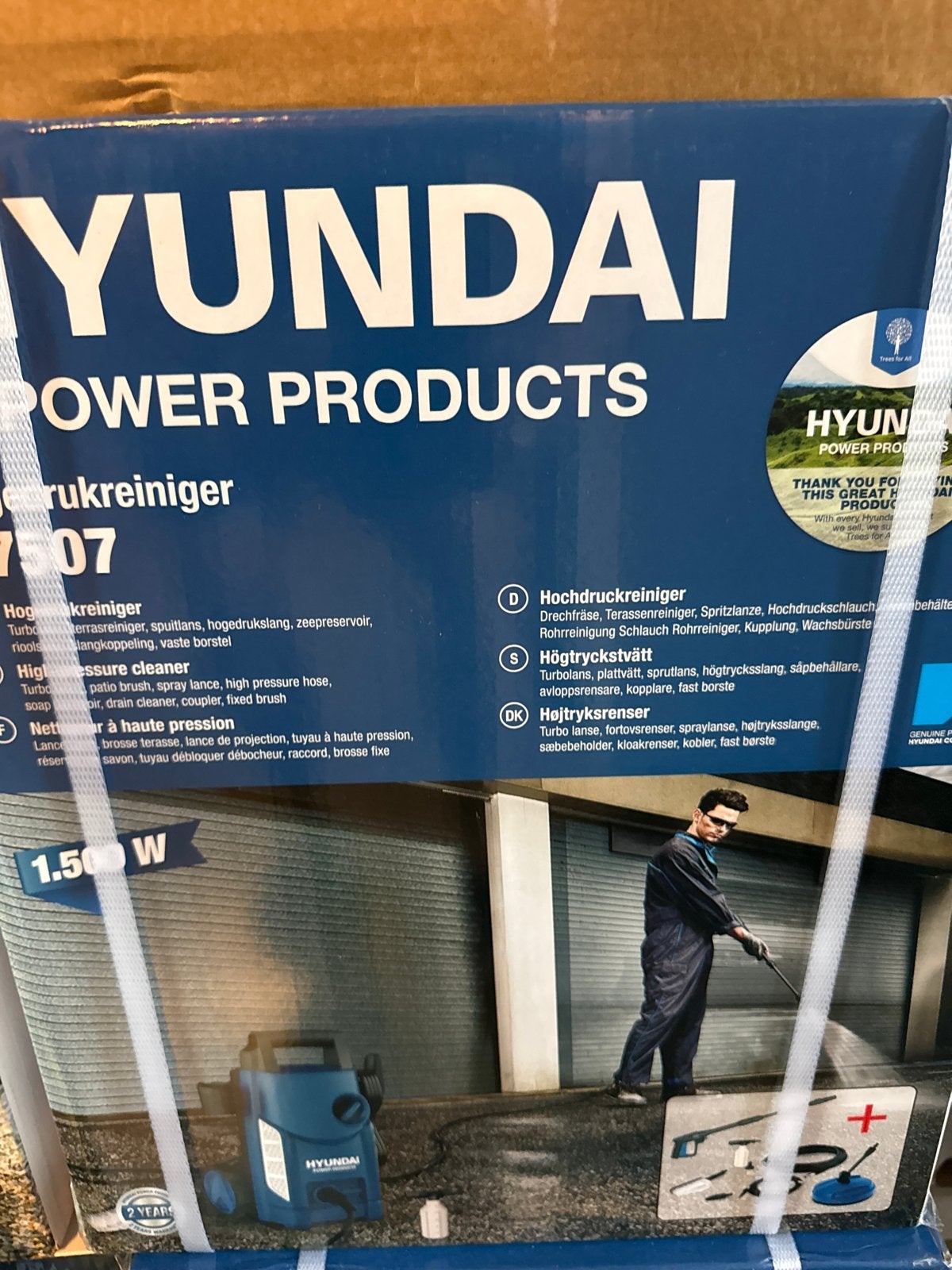 Hyundai Hogedrukreiniger 1500W - Nieuw in doos, Ophalen, Nieuw, Overige typen