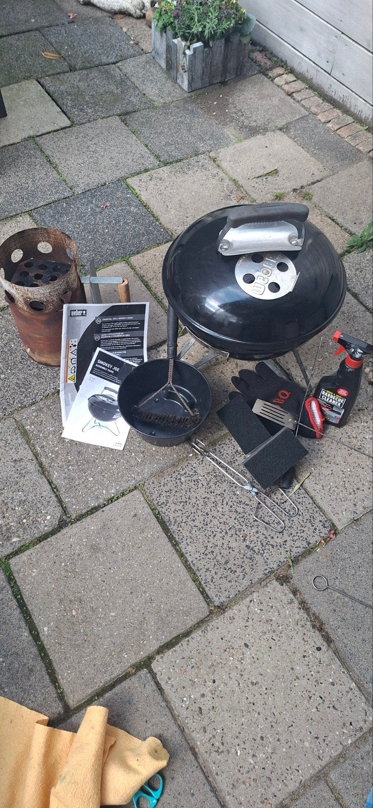 Weber Smokey Joe Premium BBQ met accessoires, Ophalen of Verzenden, Gebruikt, Weber