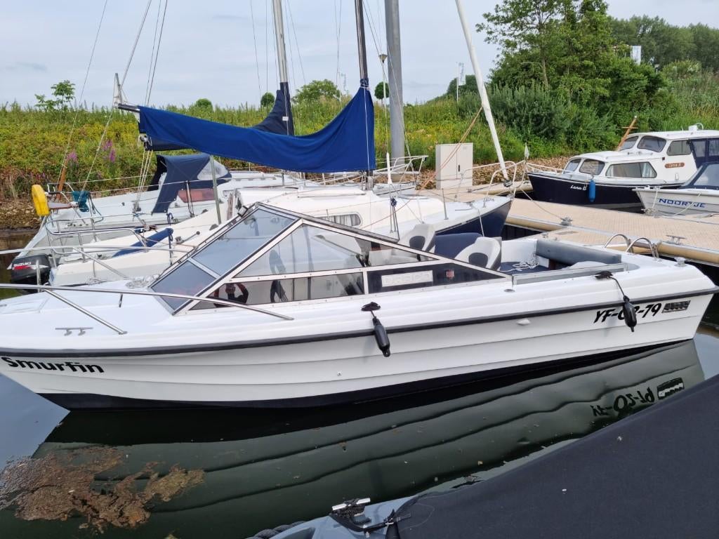 Draco Suncab 2300 met trailer – Mercruiser V8 project, Ophalen, Gebruikt, Binnenboordmotor, 200 pk of meer