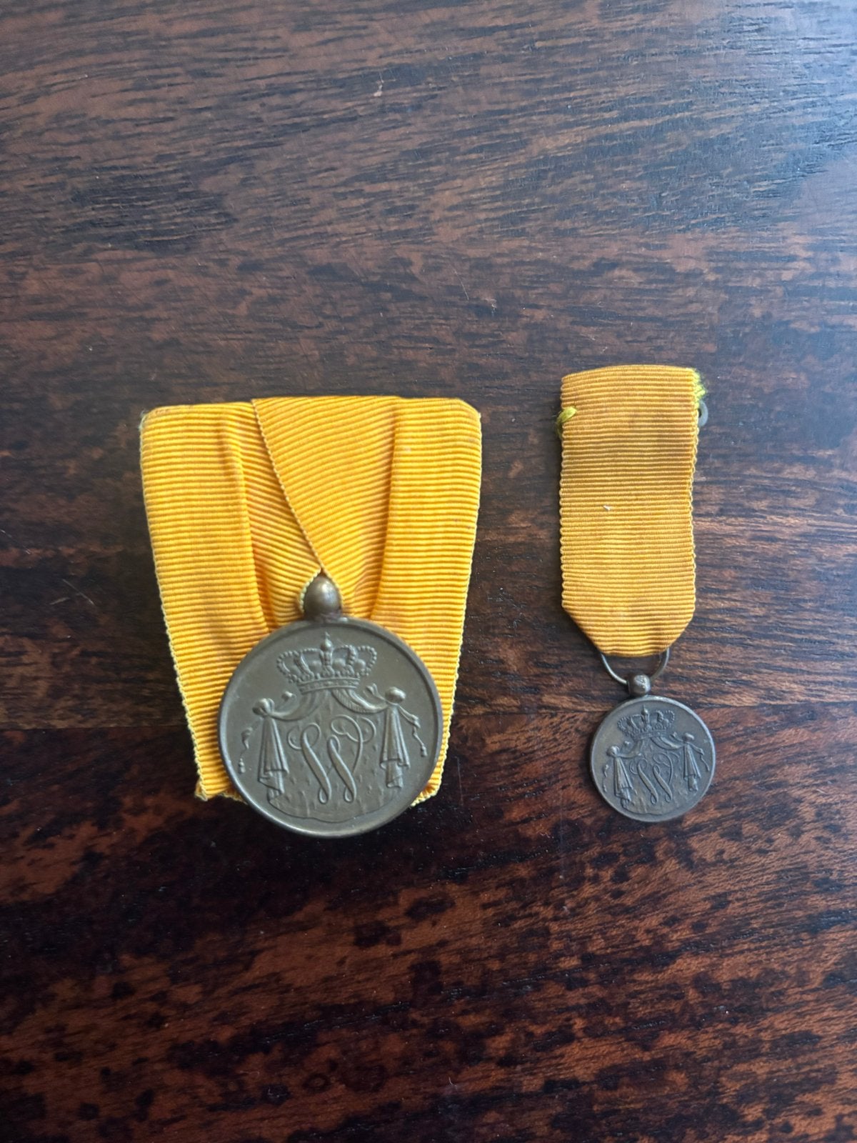 Medaille voor trouwe dienst Wilhelmina draagmedaille kleur, Postzegels en Munten, Ophalen of Verzenden, Brons, Nederland