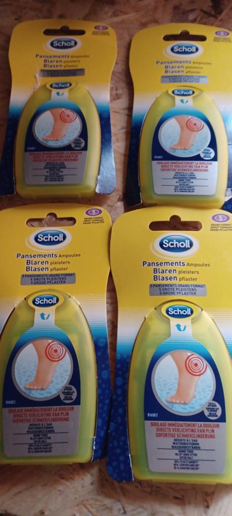 Scholl blaren pleister 4 pakjes, Ophalen of Verzenden, Nieuw
