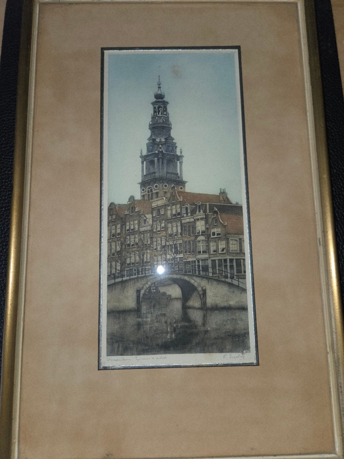 Frans Everbag  épreuve d'artiste Zuidertoren, Ophalen of Verzenden