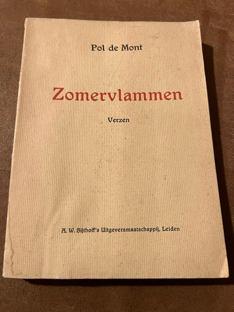 Zomervlammen, verzen - Pol de Mont, Gelezen, Ophalen of Verzenden, Pol de Mont, Eén auteur