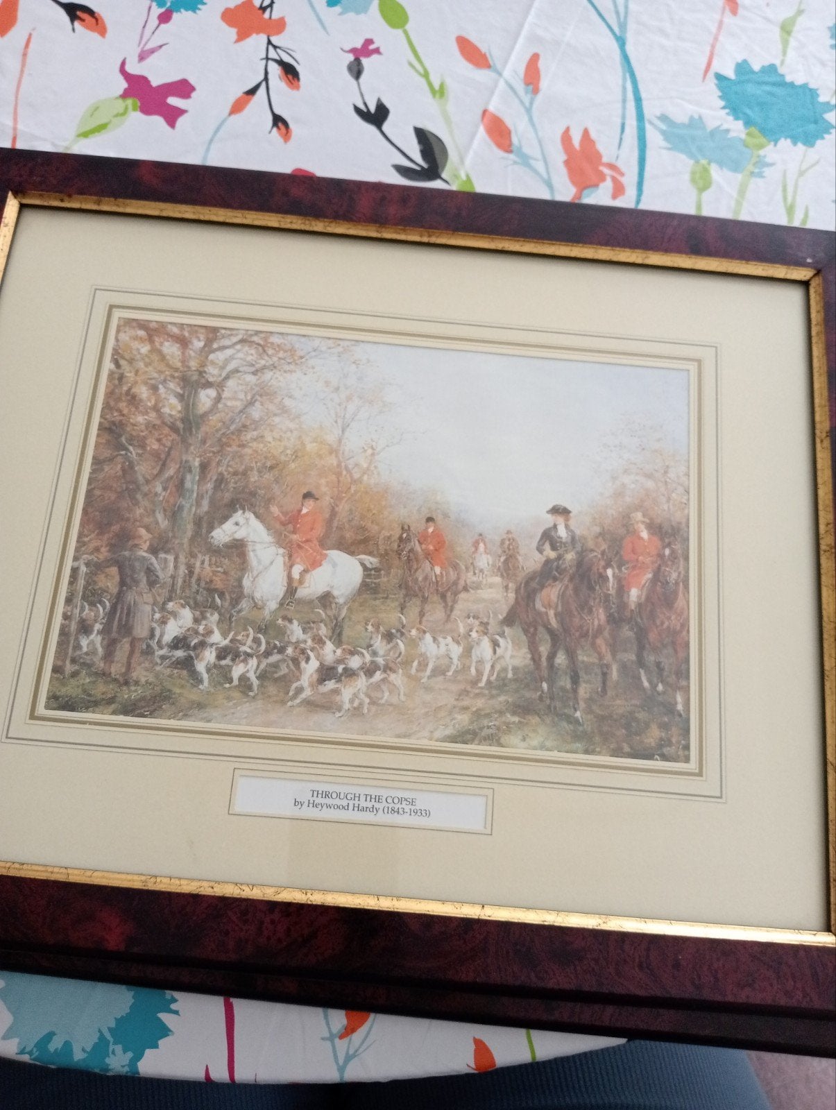 Vintage Through the Copse by Heywood Hardy (1843-1933) Frame, Antiek en Kunst, Ophalen