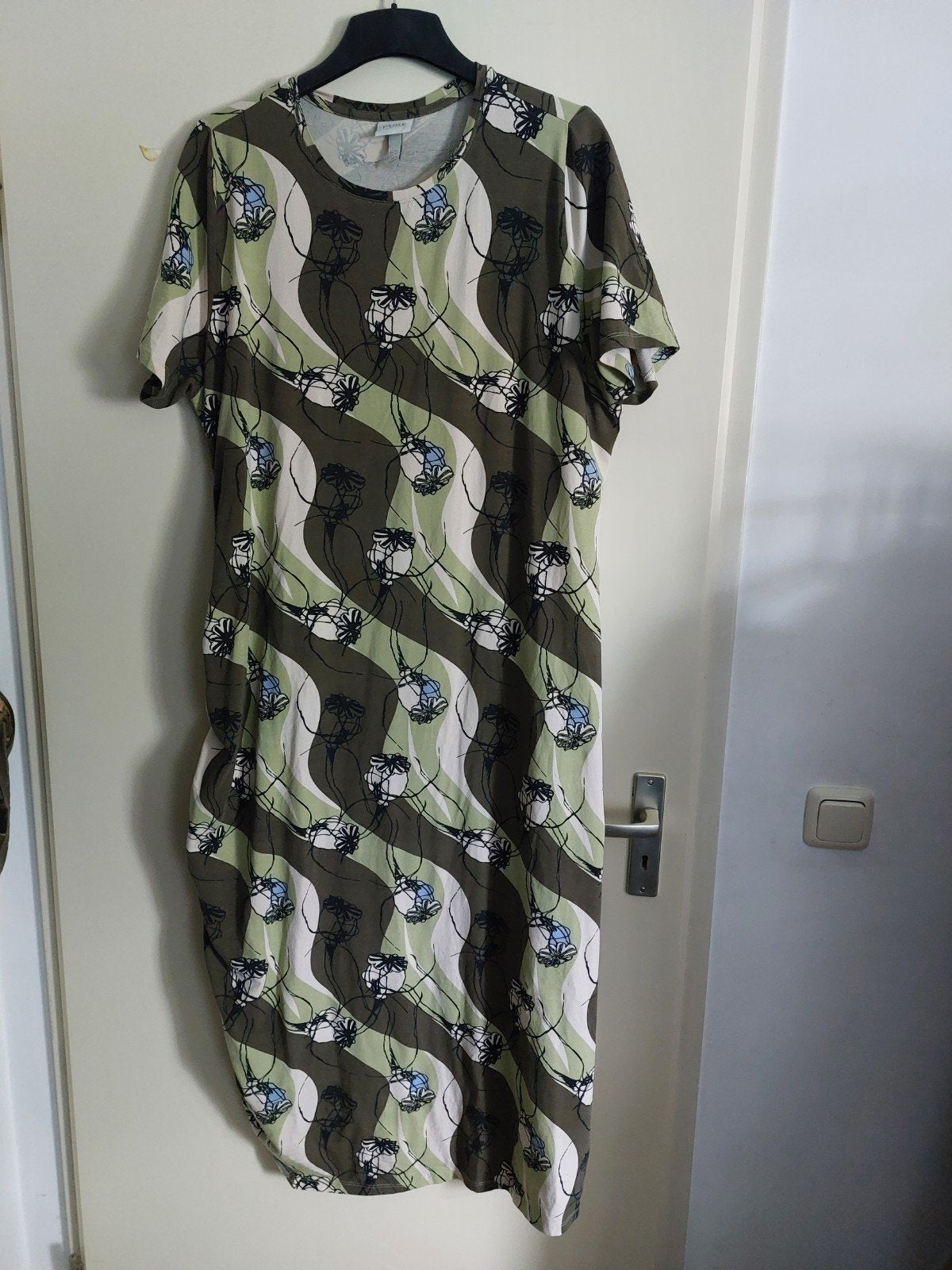 Jurk Pure by Ulla Popken maat 50/52, Overige kleuren, Verzenden, Zo goed als nieuw, Onder de knie