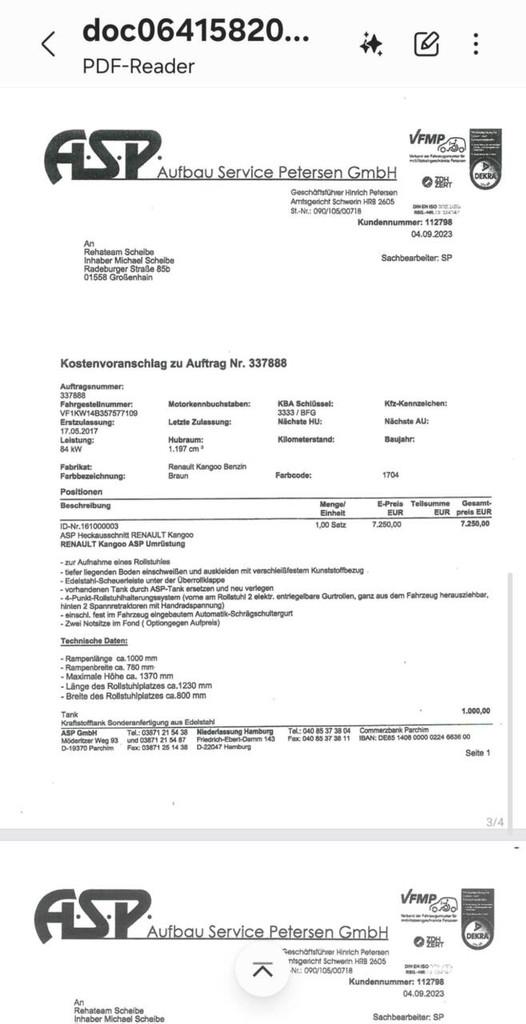 Renault Kangoo Family Automaat Rolstoelauto 1.2 TCe, CLIMATE, Auto's, Parkeersensor, Stof, Gebruikt, 1295 kg