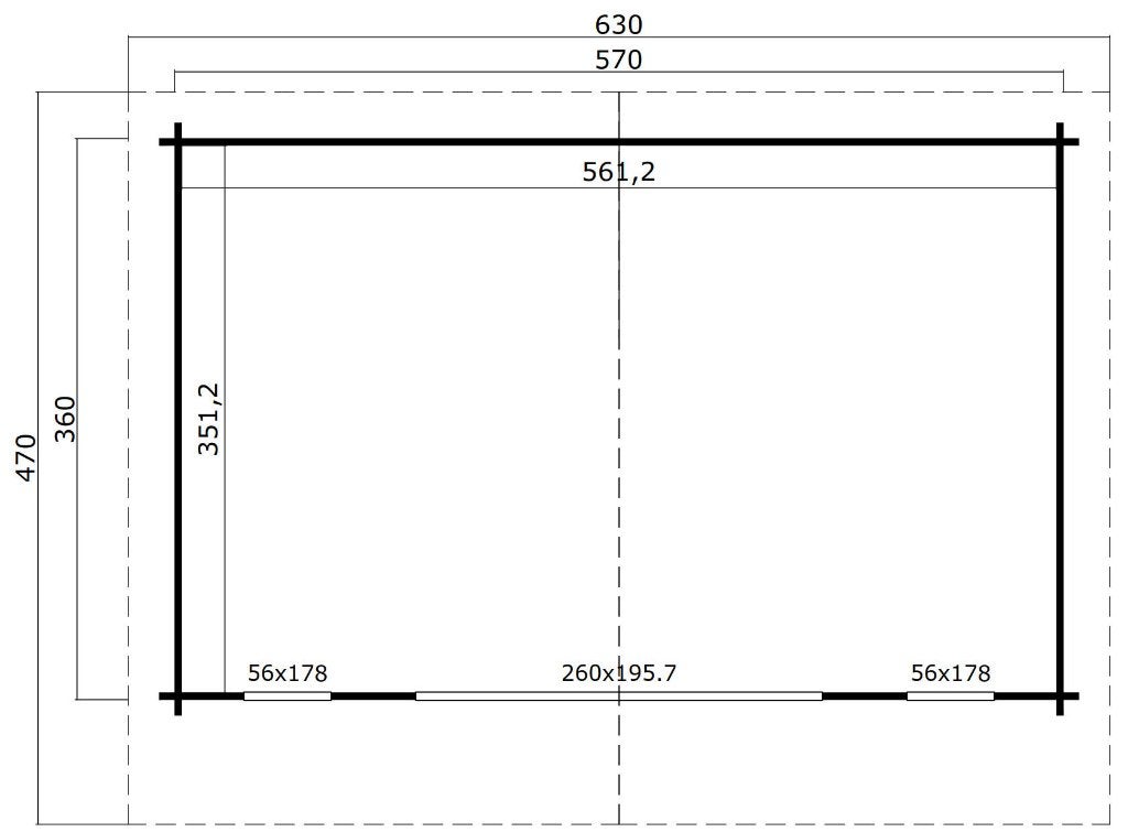 Tuinhuis Sussex 2 + Bifold Door 2600X1957, Verzenden, Nieuw
