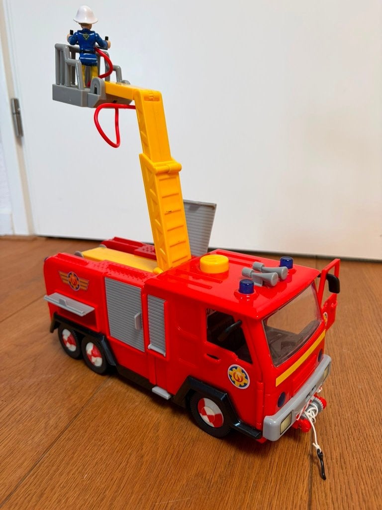 Brandweerman Sam Jupiter brandweerauto, Ophalen of Verzenden, Zo goed als nieuw