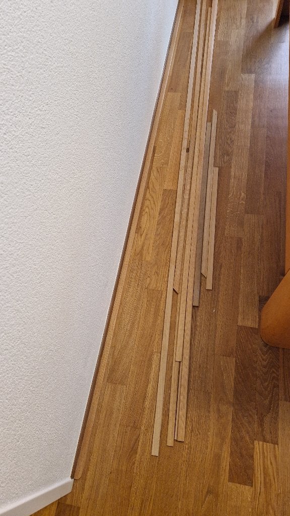 Houten plinten eikenhout, Ophalen, Eiken, Nieuw, 250 cm of meer