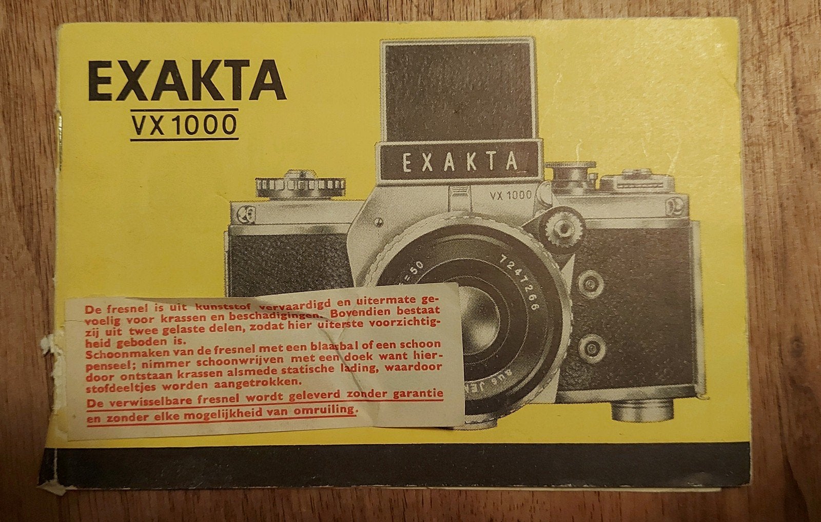 Exacta vx1000 gebruiksaanwijzing, Ophalen of Verzenden, Gebruikt, Compact, Overige Merken