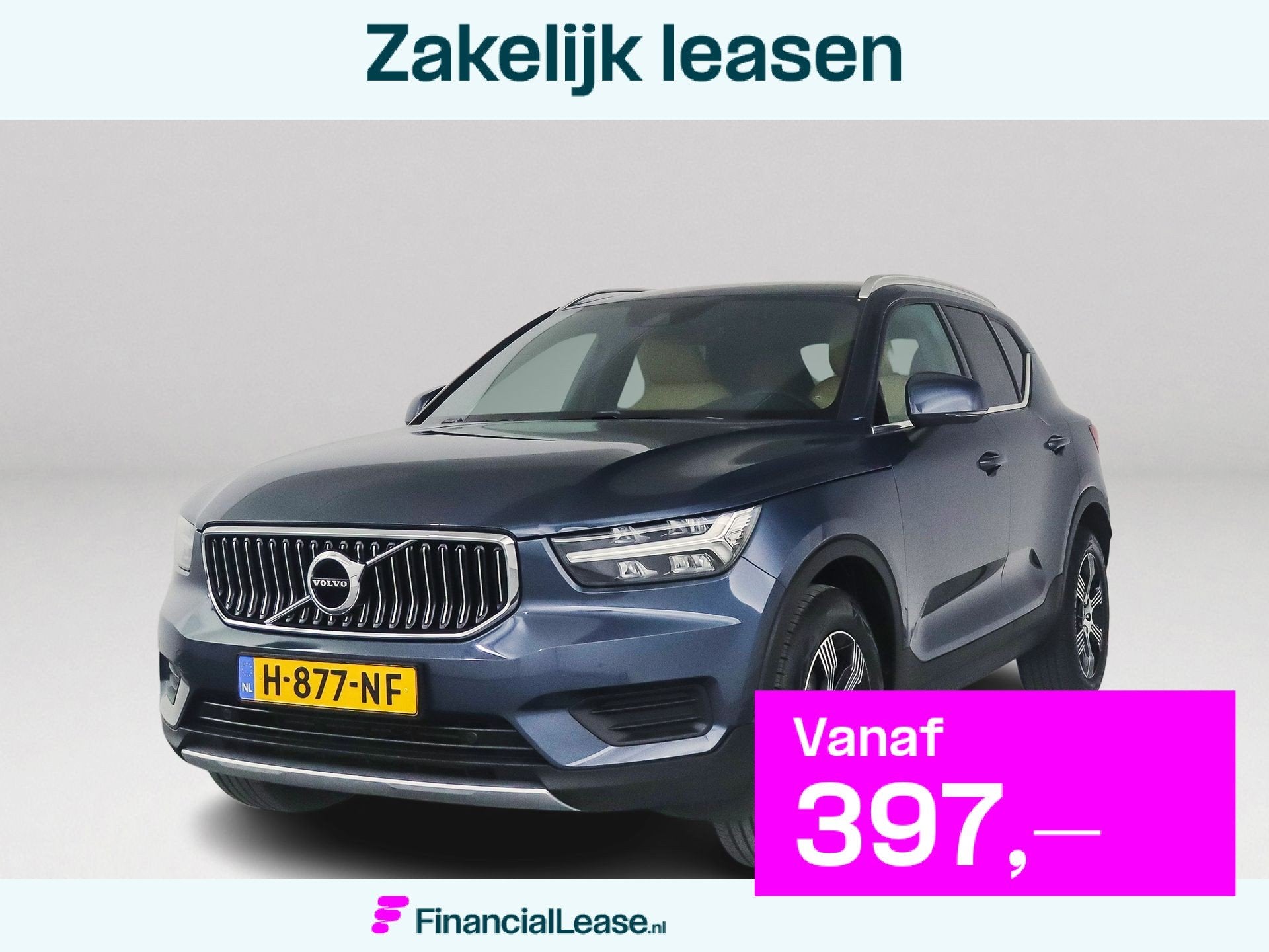 Volvo XC40 T3 Inscription | Parkeercamera | Stoelverwarming, 12 maanden, Gebruikt, Blauw, Bedrijf
