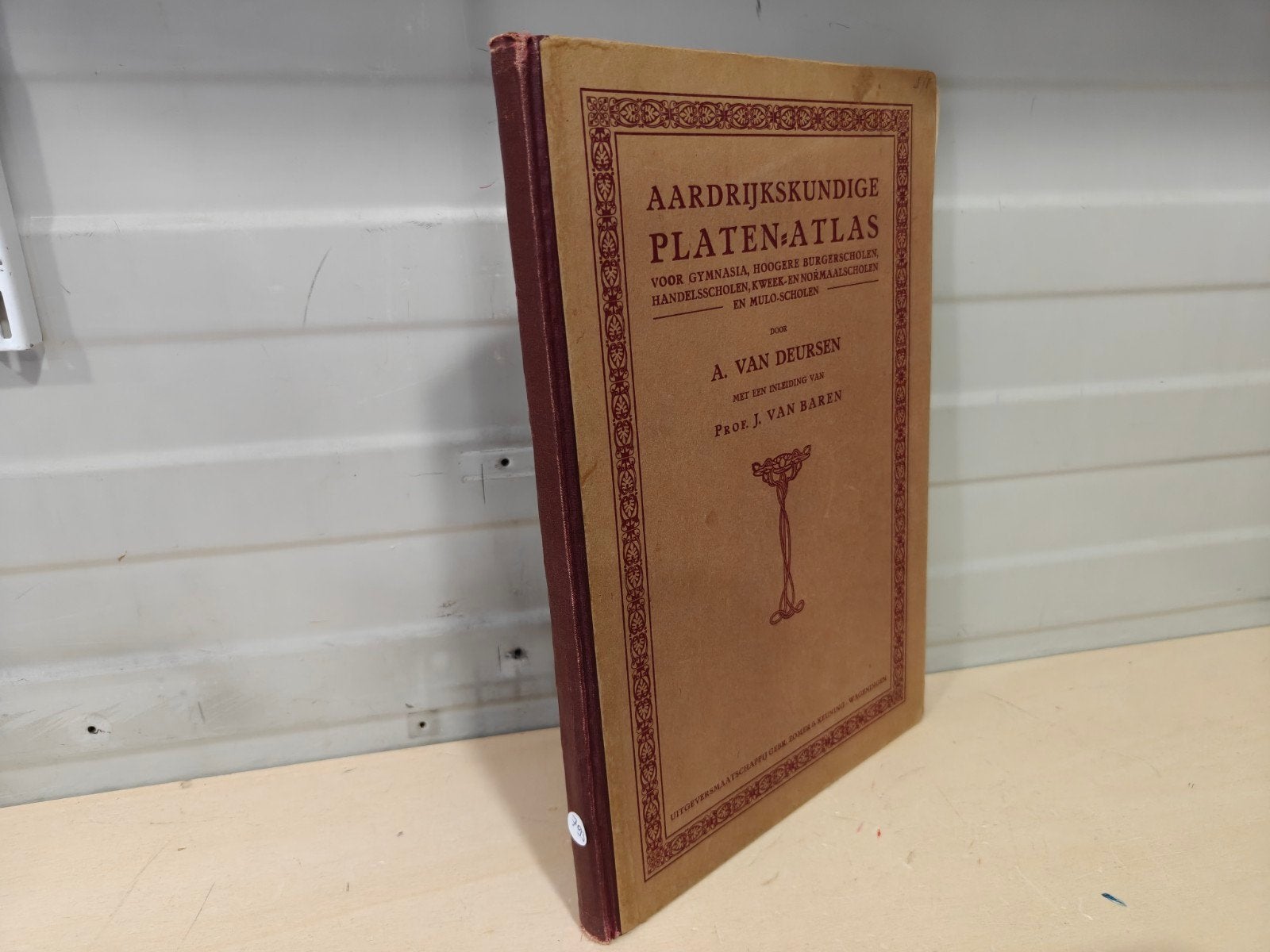 Nr. 793 Aardrijkskundige Platen-Atlas voor gymnasia, hoogere, Ophalen of Verzenden, A. van Deursen
