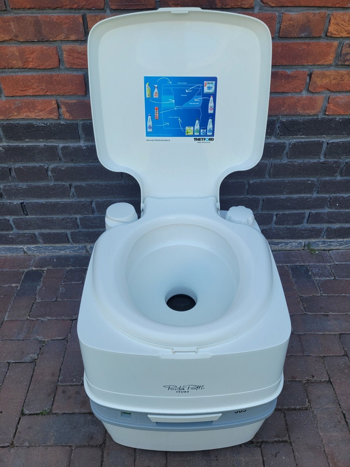 Thetford Porta Potti Qube 365 toilet, Ophalen, Zo goed als nieuw