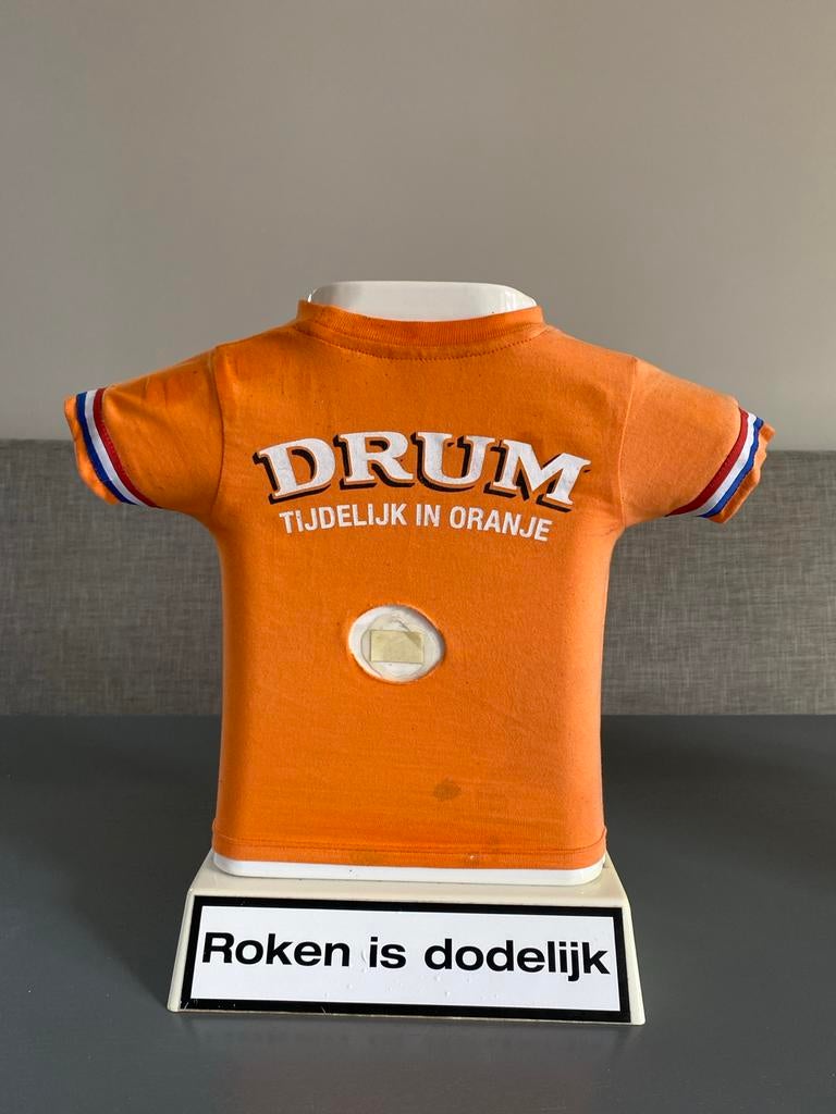 Vintage Drum Tabak Shag Display - Tijdelijk in Oranje, Ophalen of Verzenden, Gebruikt, Reclamebord