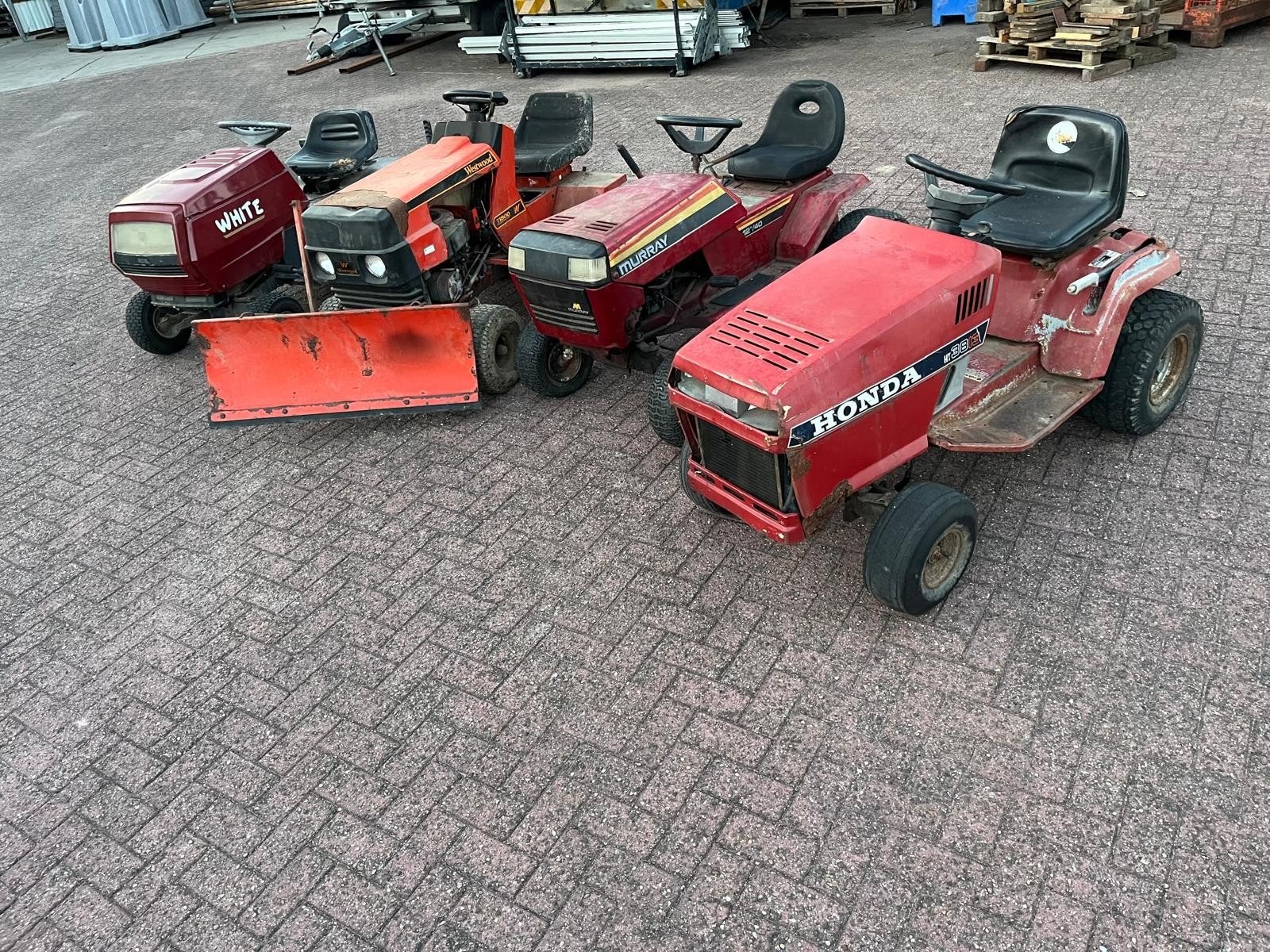 4x zitmaaier honda murray westwood white, Ophalen, Gebruikt