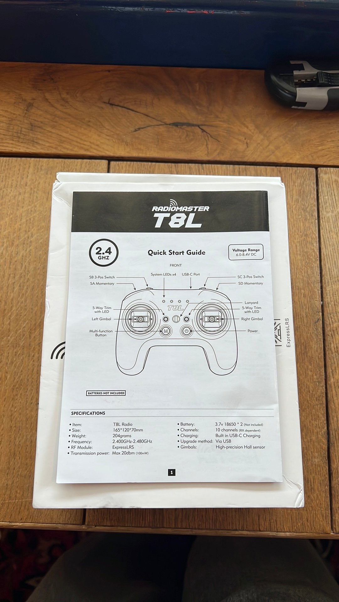 Drone controler ( T8L radio), Ophalen, Zo goed als nieuw
