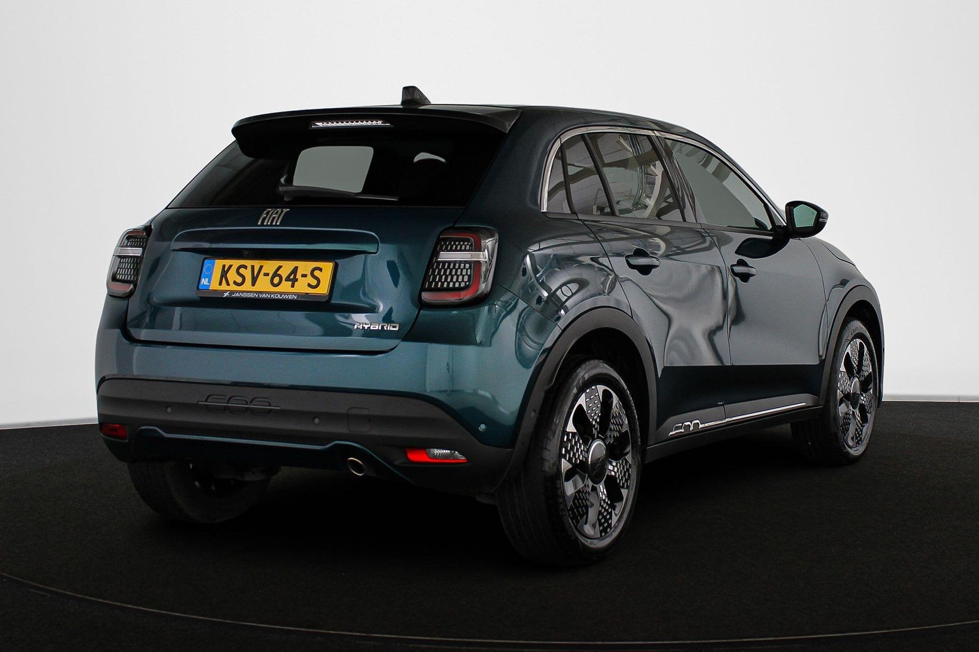 Fiat 600 1.2 Hybrid La Prima Leder Stoelverwarming Massage K, Auto's, Gebruikt, Euro 6, 1199 cc, Blauw