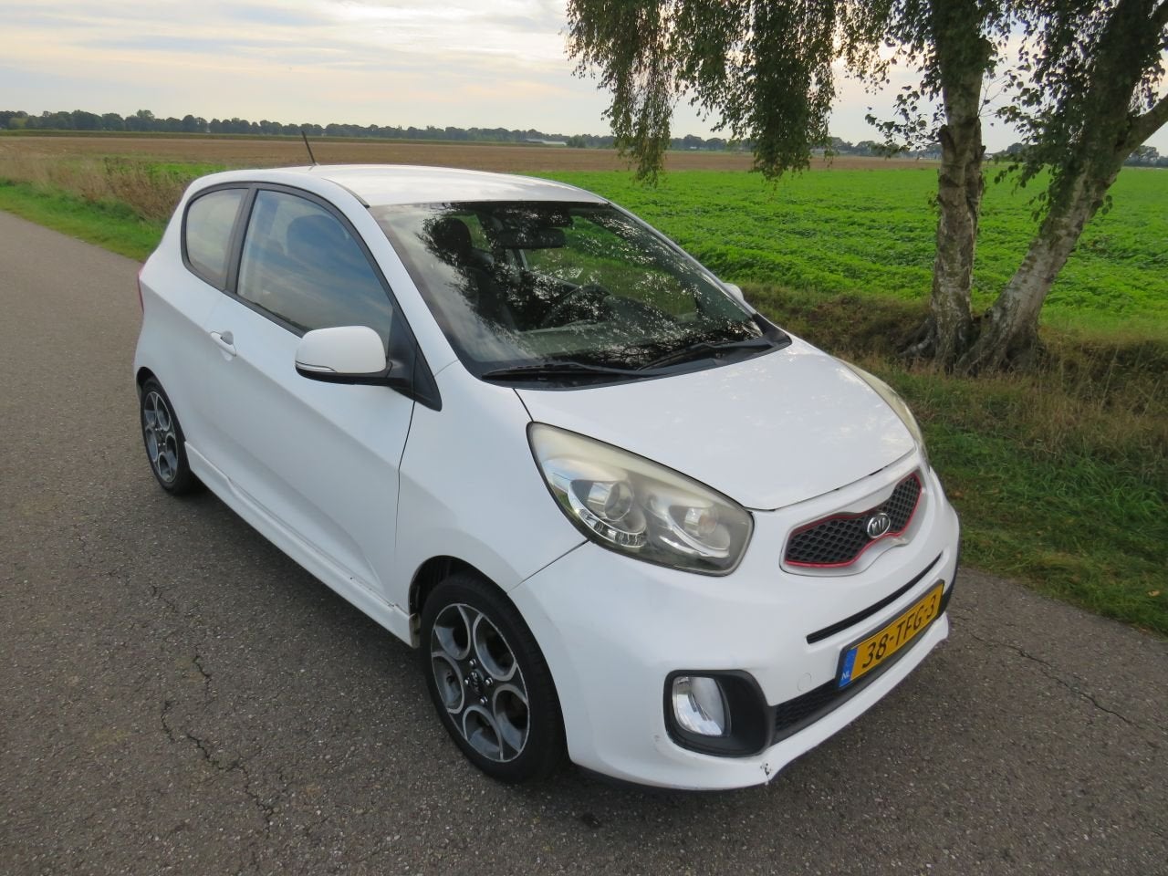 Kia Picanto 1.2 Cvvt Comfort Pack Airco 2012 Bumper Schade, Kia, Wit, 1200 cc, Theodor-Heuss-Allee 11 ,60486, Frankfurt am Main, Deutschland
