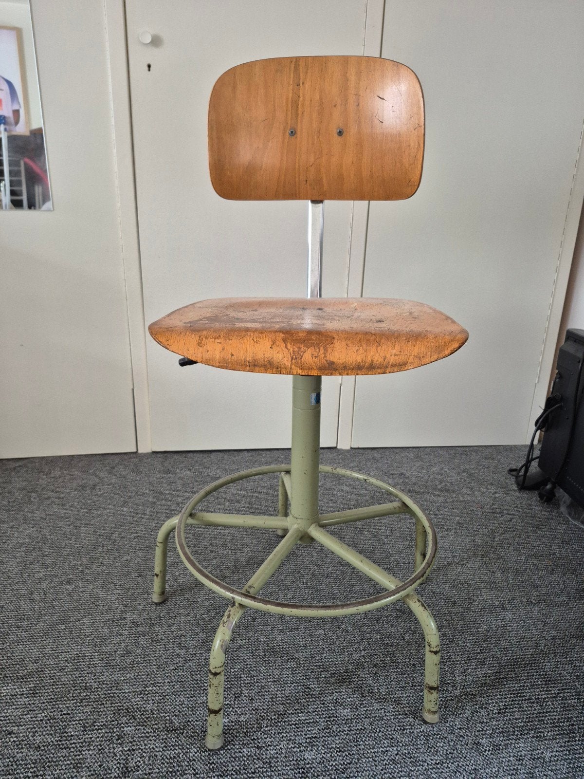 Te koop: vinted bureau stoel, Ophalen, Gebruikt, Groen, Bureaustoel